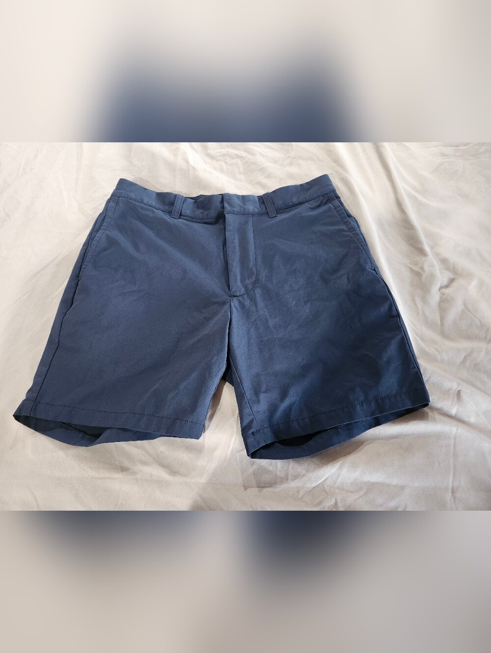 J. Crew Factory Classic Navy Flat-Front Men's Shorts 7 Inch Inseam Size 29